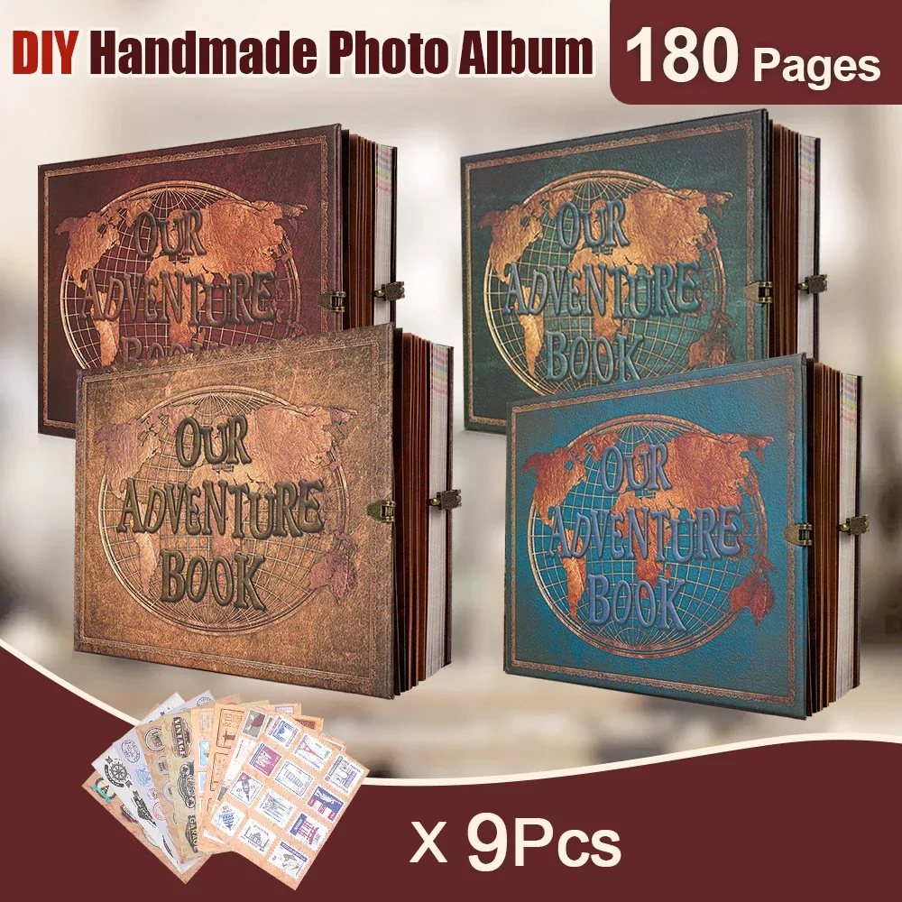 Album photo vintage à pages collantes