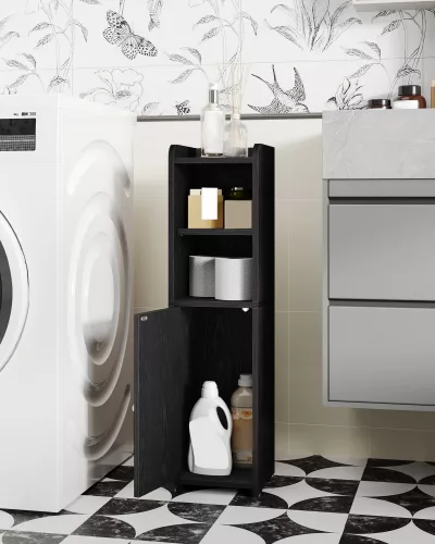 Armoire de salle de bain étroite en MDF – image 2