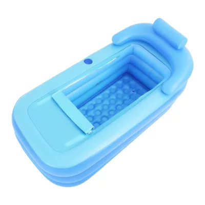 Baignoire gonflable pliable bleue