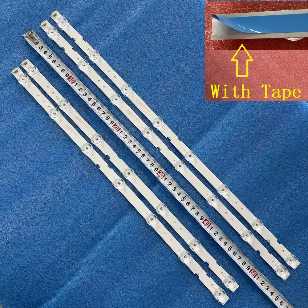 Bandes LED de rétroéclairage, lot de 4 pièces