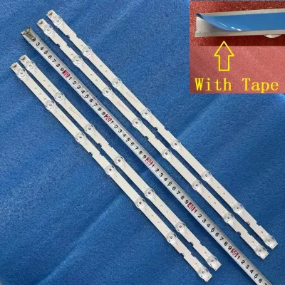 Bandes LED de rétroéclairage, lot de 4 pièces