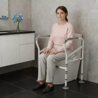 Cadre d'appui de toilettes en acier au carbone – image 2