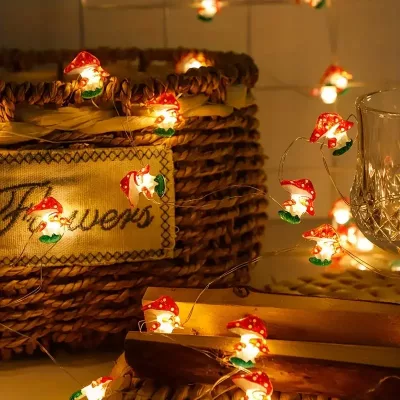 Guirlande lumineuse champignons fil de cuivre – image 3