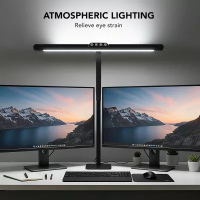 Lampe de bureau LED à bras articulé réglable