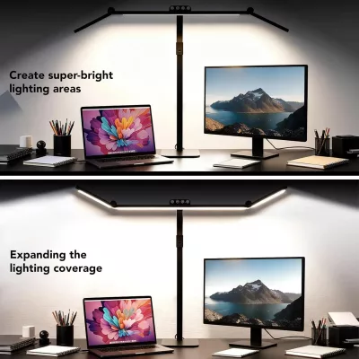 Lampe de bureau LED à bras articulé réglable – image 3
