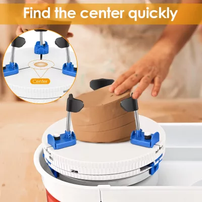 Pince réglable pour plateau tournant de poterie
