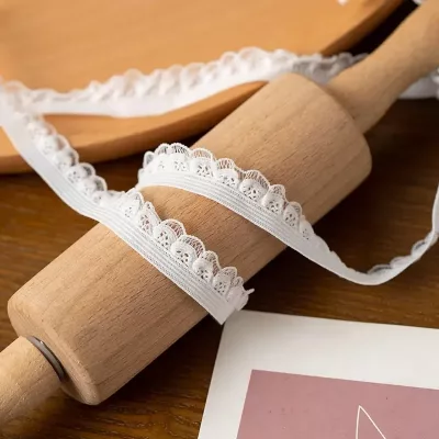 Ruban de dentelle élastique à volants 13 mm – image 2